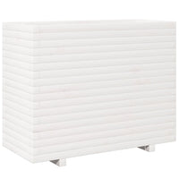 Vassoio per fioriera aiuola rialzata piante fiori terrazza giardino 90 x 40 x 72,5 cm legno di pino massiccio bianco 02_0037999