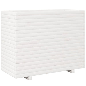 Vassoio per fioriera aiuola rialzata piante fiori terrazza giardino 90 x 40 x 72,5 cm legno di pino massiccio bianco 02_0037999