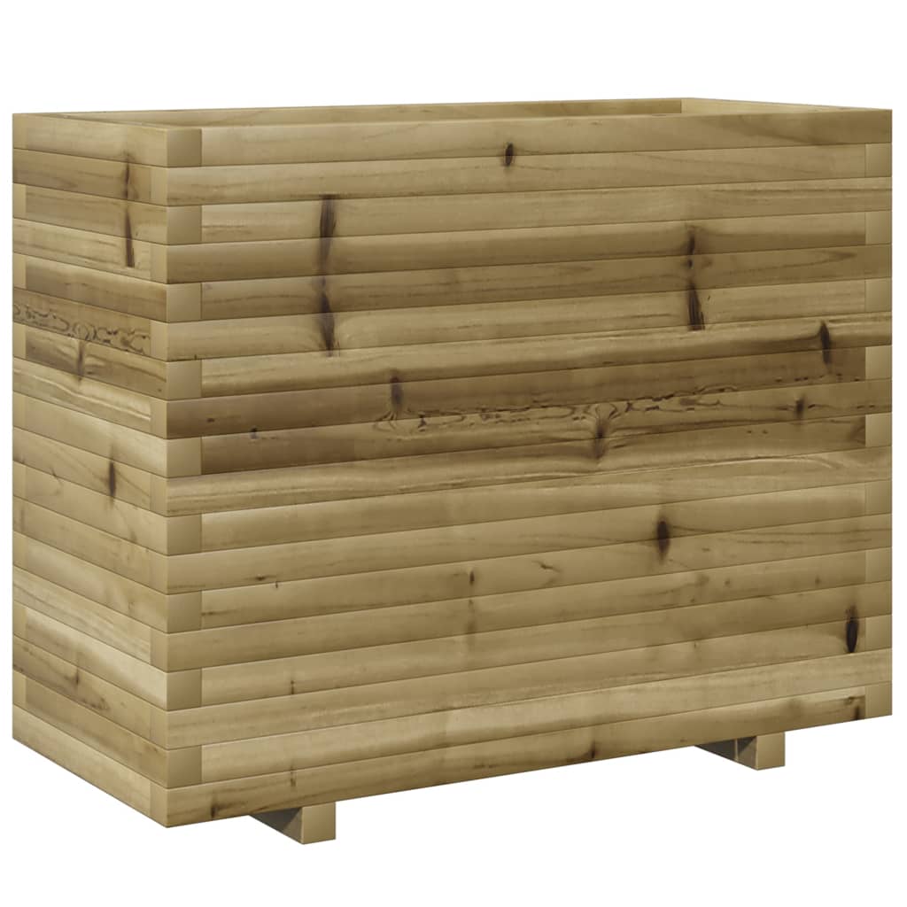 Vassoio per fioriera aiuola rialzata piante fiori terrazza giardino 90 x 40 x 72,5 cm legno di pino impregnato marrone 02_0037997