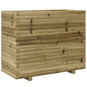 Vassoio per fioriera aiuola rialzata piante fiori terrazza giardino 90 x 40 x 72,5 cm legno di pino impregnato marrone 02_0037997