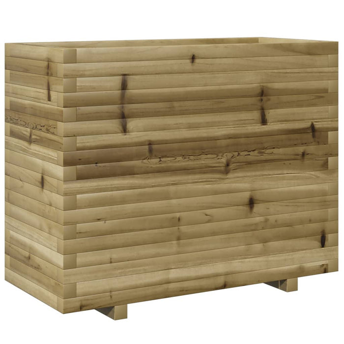 Vassoio per fioriera aiuola rialzata piante fiori terrazza giardino 90 x 40 x 72,5 cm legno di pino impregnato marrone 02_0037997