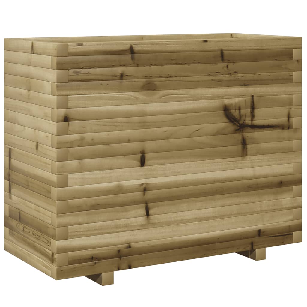 Vassoio per fioriera aiuola rialzata piante fiori terrazza giardino 90 x 40 x 72,5 cm legno di pino impregnato marrone 02_0037997