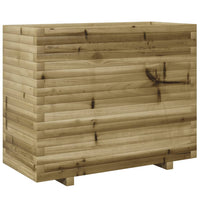 Vassoio per fioriera aiuola rialzata piante fiori terrazza giardino 90 x 40 x 72,5 cm legno di pino impregnato marrone 02_0037997