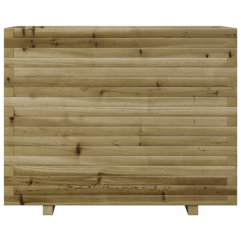 Vassoio per fioriera aiuola rialzata piante fiori terrazza giardino 90 x 60 x 72,5 cm legno di pino impregnato marrone 02_0038039