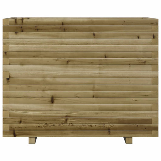 Vassoio per fioriera aiuola rialzata piante fiori terrazza giardino 90 x 60 x 72,5 cm legno di pino impregnato marrone 02_0038039
