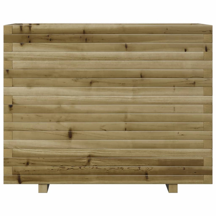 Vassoio per fioriera aiuola rialzata piante fiori terrazza giardino 90 x 60 x 72,5 cm legno di pino impregnato marrone 02_0038039