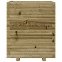 Vassoio per fioriera aiuola rialzata piante fiori terrazza giardino 60 x 60 x 72 cm legno di pino impregnato marrone 02_0037729
