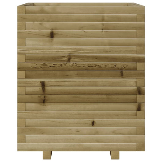 Vassoio per fioriera aiuola rialzata piante fiori terrazza giardino 60 x 60 x 72 cm legno di pino impregnato marrone 02_0037729