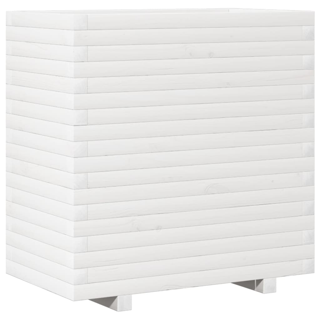 Vassoio per fioriera aiuola rialzata piante fiori terrazza giardino 70 x 40 x 72 cm legno massello di pino bianco 02_0037799