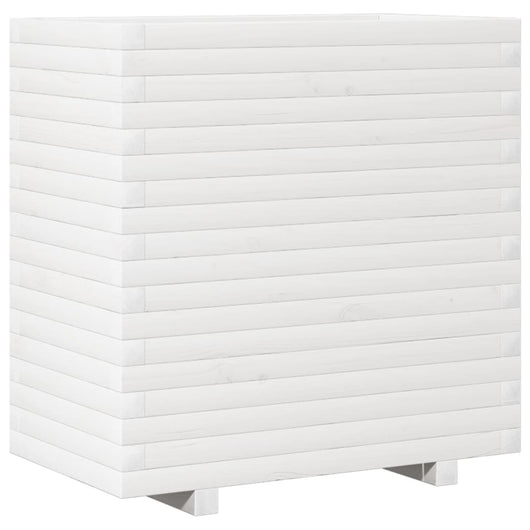 Vassoio per fioriera aiuola rialzata piante fiori terrazza giardino 70 x 40 x 72 cm legno massello di pino bianco 02_0037799