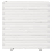 Fioriera da Giardino Bianca 70x40x72 cm Legno Massello di Pino 3282630