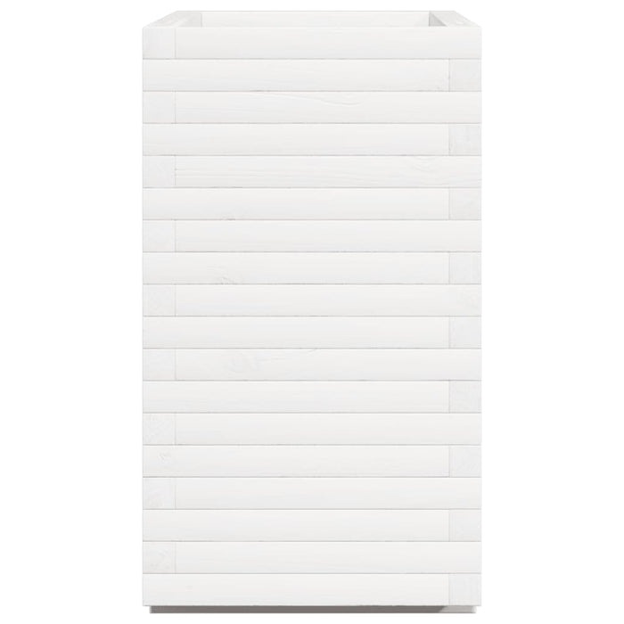 Vassoio per fioriera aiuola rialzata piante fiori terrazza giardino 70 x 40 x 72 cm legno massello di pino bianco 02_0037799