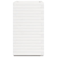Fioriera da Giardino Bianca 70x40x72 cm Legno Massello di Pino 3282630