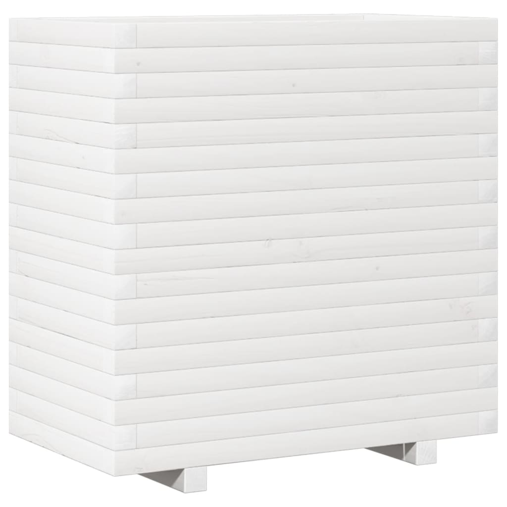 Vassoio per fioriera aiuola rialzata piante fiori terrazza giardino 70 x 40 x 72 cm legno massello di pino bianco 02_0037799