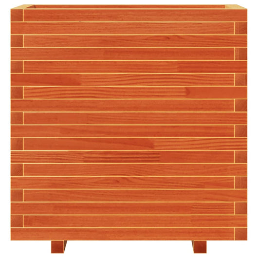 Vassoio per fioriera aiuola rialzata piante fiori terrazzo giardino cera 70 x 40 x 72 cm legno massello di pino marrone 02_0038486