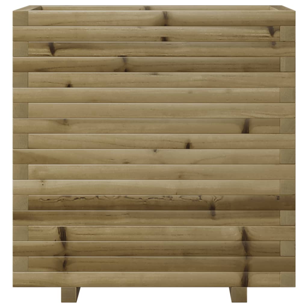 Vassoio per fioriera aiuola rialzata piante fiori terrazza giardino 70 x 40 x 72 cm legno di pino impregnato marrone 02_0037797
