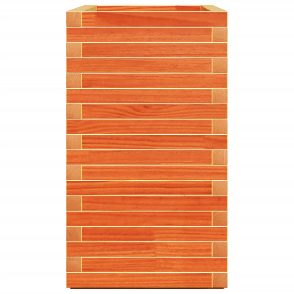 Vassoio per fioriera aiuola rialzata piante fiori terrazza giardino cera 90 x 40 x 72 cm legno di pino massiccio marrone 02_0038514