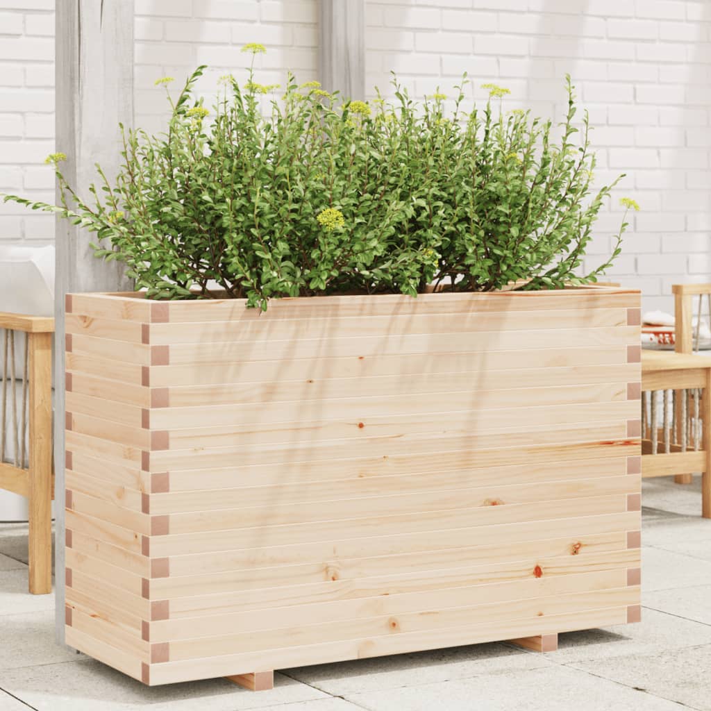 Fioriera da Giardino 110x40x72 cm Legno Massello di Pino 3282639