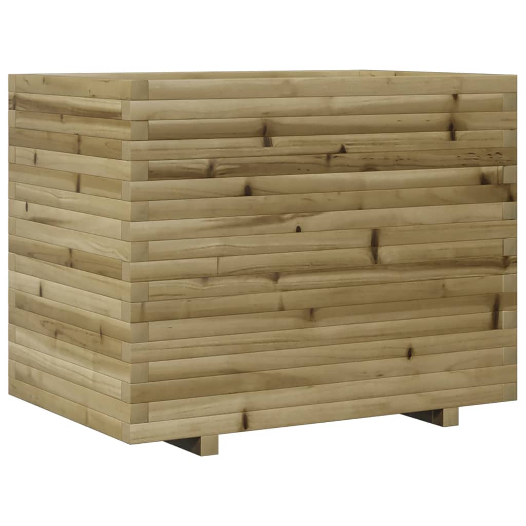 Vassoio per fioriera aiuola rialzata piante fiori terrazza giardino 90 x 60 x 72 cm legno di pino impregnato marrone 02_0038035