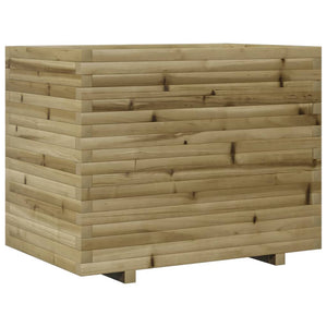 Vassoio per fioriera aiuola rialzata piante fiori terrazza giardino 90 x 60 x 72 cm legno di pino impregnato marrone 02_0038035