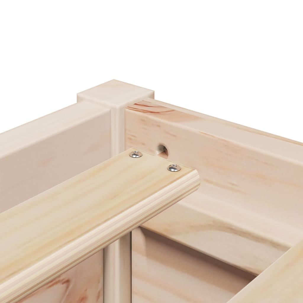 Letto con Materasso 90x190 cm in Legno Massello di Pino 3281955