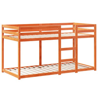 Letto a Castello con Tetto Cera 80x200 cm Legno Massello Pino 3281960