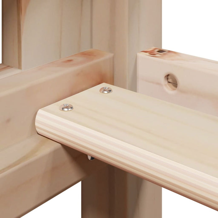 Letto a Castello senza Materasso 90x200cm Massello Pino