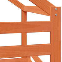 Letto a Castello con Tetto Cera 90x200 cm Legno Massello Pino 3281963