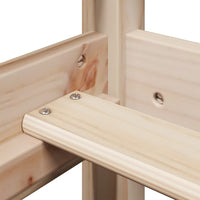 Letto a Soppalco con Tetto 75x190 cm in Legno Massello di Pino 3281983