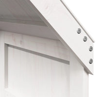 Letto a Castello senza Materasso Bianco 90x190cm Massello Pino