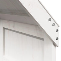 vidaXL Letto Soppalco con Scala e Tetto Bianco 90x190 cm Massello Pino