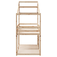 Letto a Castello senza Materasso 90x190 cm Legno di Pino