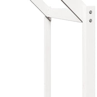 Letto a Castello con Tetto Bianco 75x190 cm Legno Massello Pino