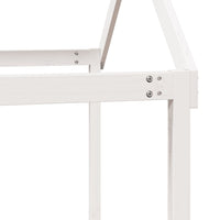 Letto a Castello senza Materasso Bianco 90x190cm Massello Pino 3282125