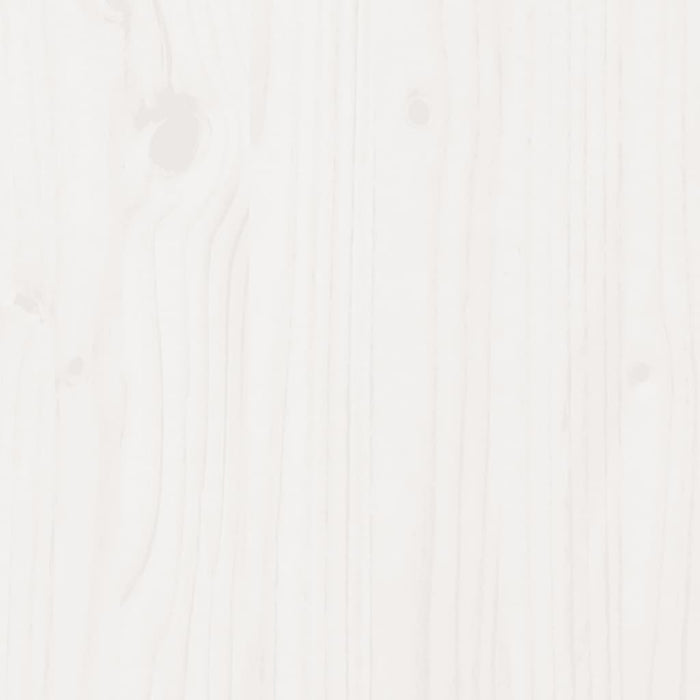 Giroletto con Tetto Bianco 80x200 cm Legno Massello Pino