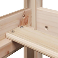 Giroletto con Tetto-Struttura Letto 75x190 cm in Legno Massello di Pino