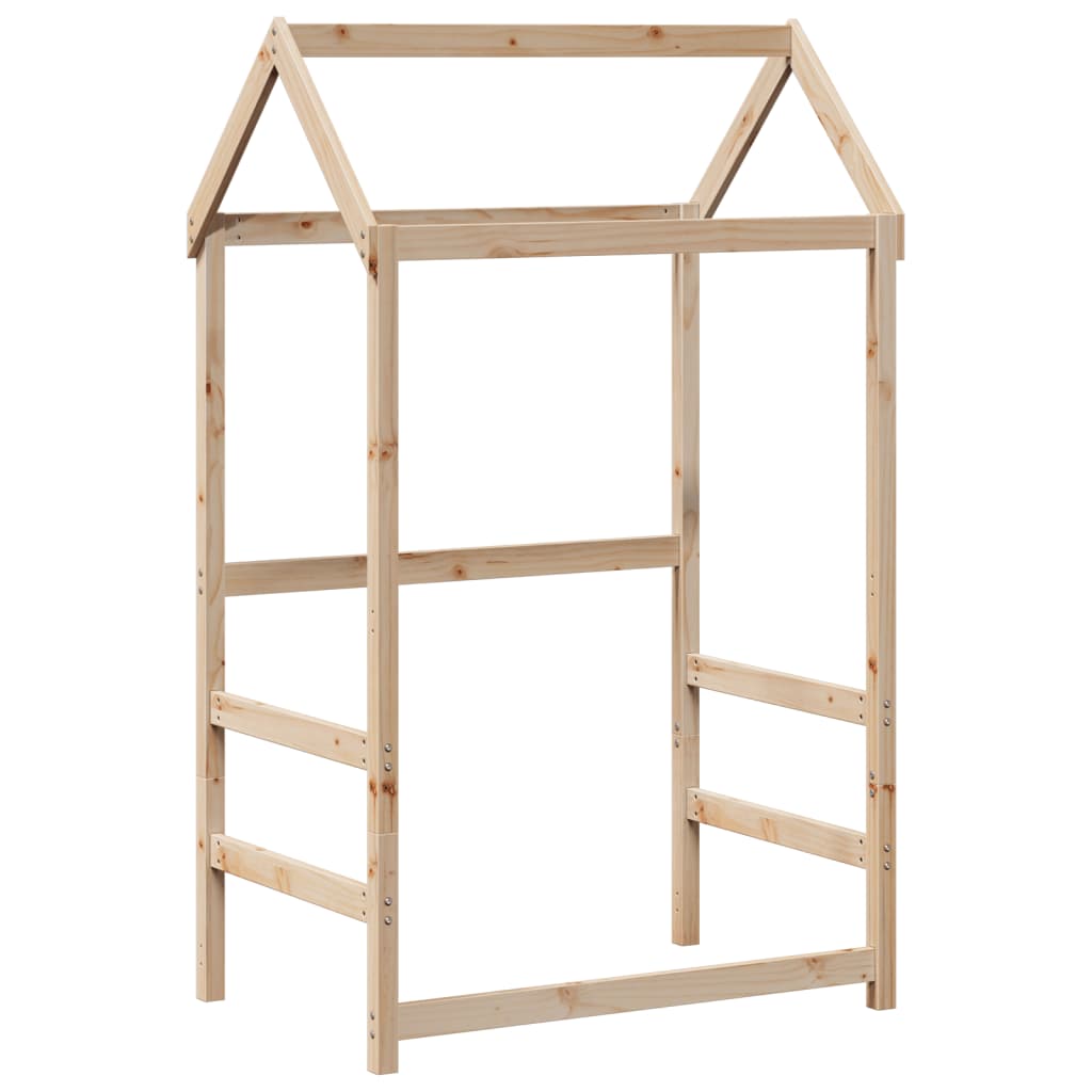 Giroletto con Panca e Tetto 90x200 cm in Legno Massello di Pino 3282174