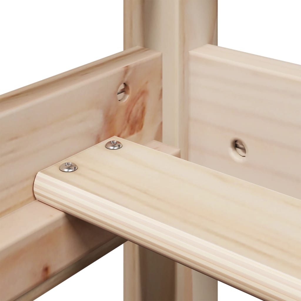 Giroletto con Panca e Tetto 90x200 cm in Legno Massello di Pino 3282174