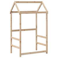 Set Letto e Panca con Tetto 90x190 cm in Legno Massello di Pino 3282180