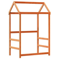 Giroletto con Panca e Tetto Marrone Cera 75x190cm Massello Pino 3282185