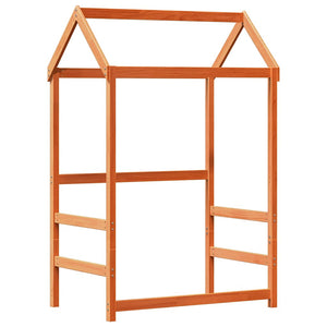 Giroletto con Panca e Tetto Marrone Cera 75x190cm Massello Pino 3282185