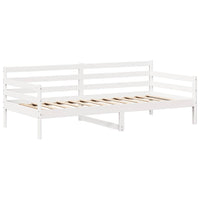 Dormeuse con Tetto 80x200 cm Bianco in Legno Massello di Pino 3282201