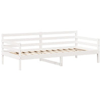 Dormeuse con Tetto 90x200 cm Bianco in Legno Massello di Pino 3282203