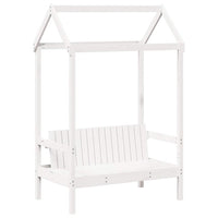 Set Dormeuse e Panca con Tetto Bianco 80x200cm Massello Pino 3282207