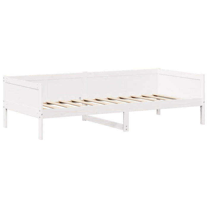 Dormeuse con Tetto 90x190 cm Bianco in Legno Massello di Pino 3282257