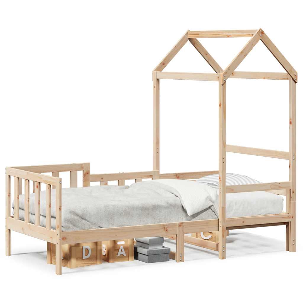 Dormeuse con Tetto 80x200 cm in Legno Massello di Pino 3282264