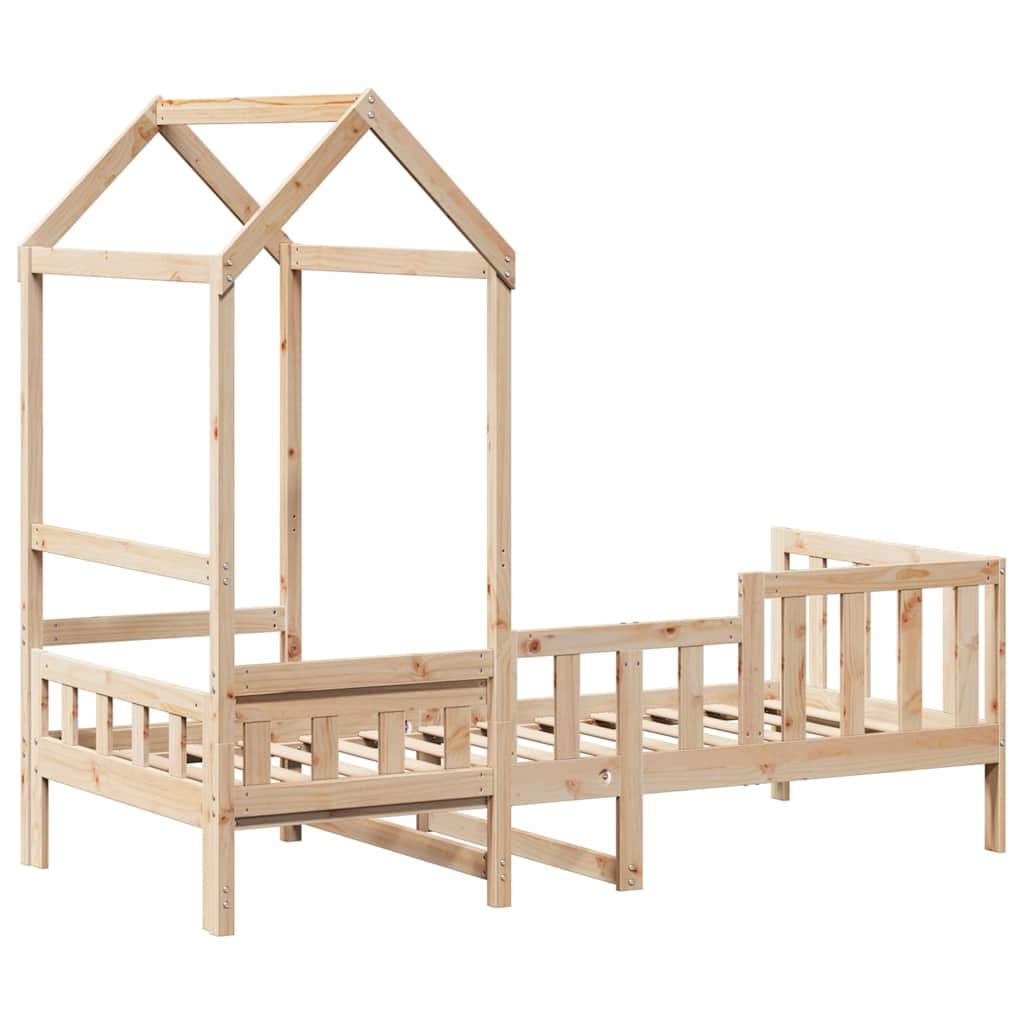 Dormeuse con Tetto 80x200 cm in Legno Massello di Pino 3282264