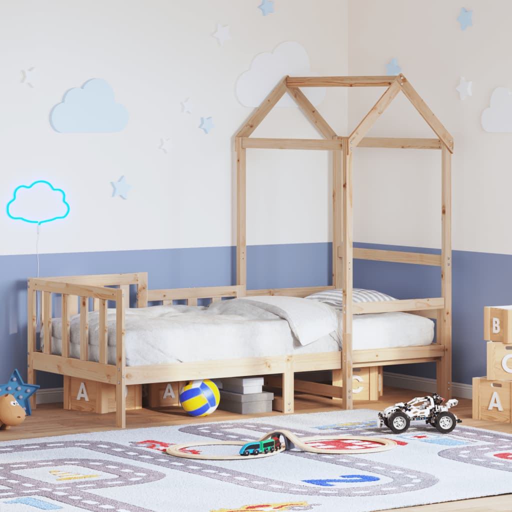 Dormeuse con Tetto 80x200 cm in Legno Massello di Pino 3282264