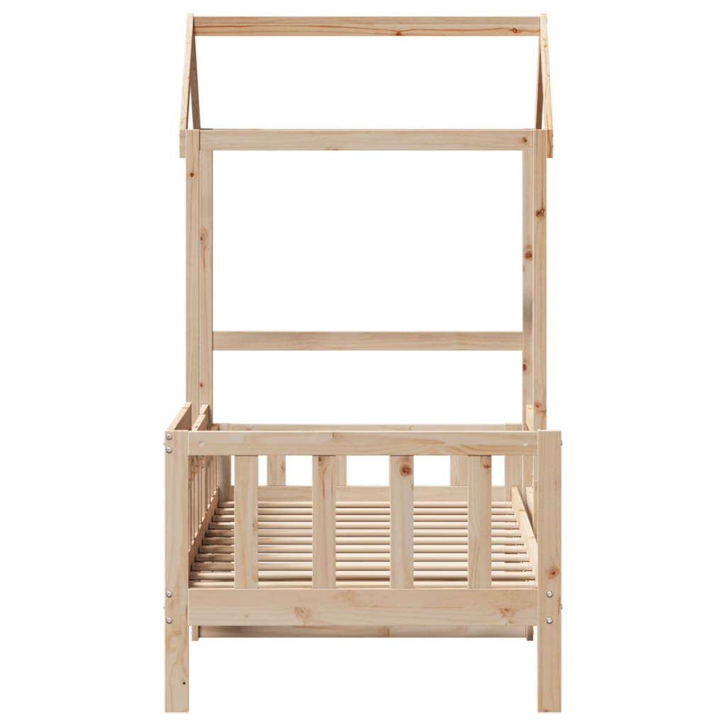 Dormeuse con Tetto 90x200 cm in Legno Massello di Pino 3282266