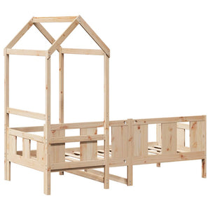 Dormeuse con Tetto 80x200 cm in Legno Massello di Pino 3282278